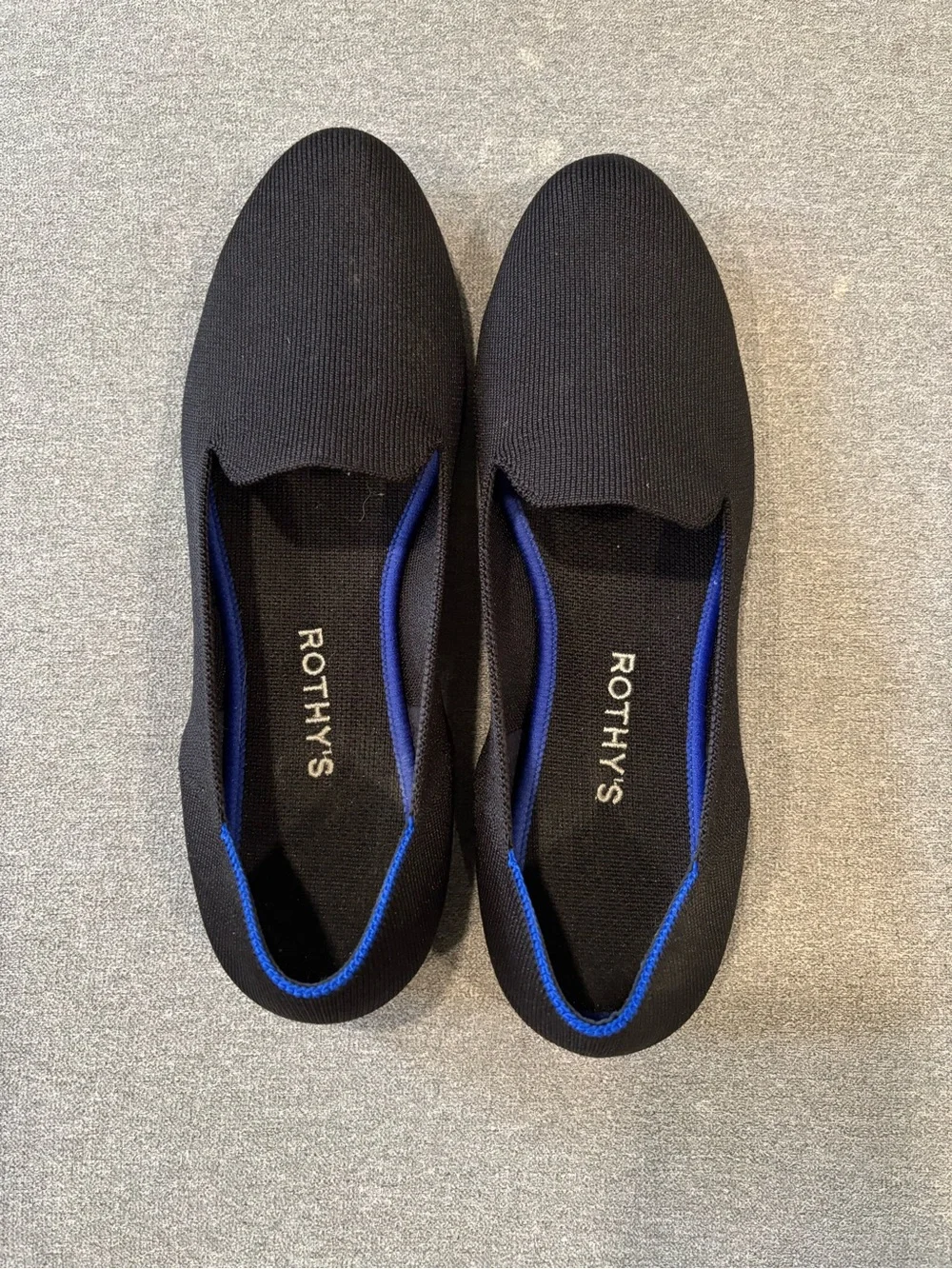 Rothy's Womens Black Slip-On Loafers